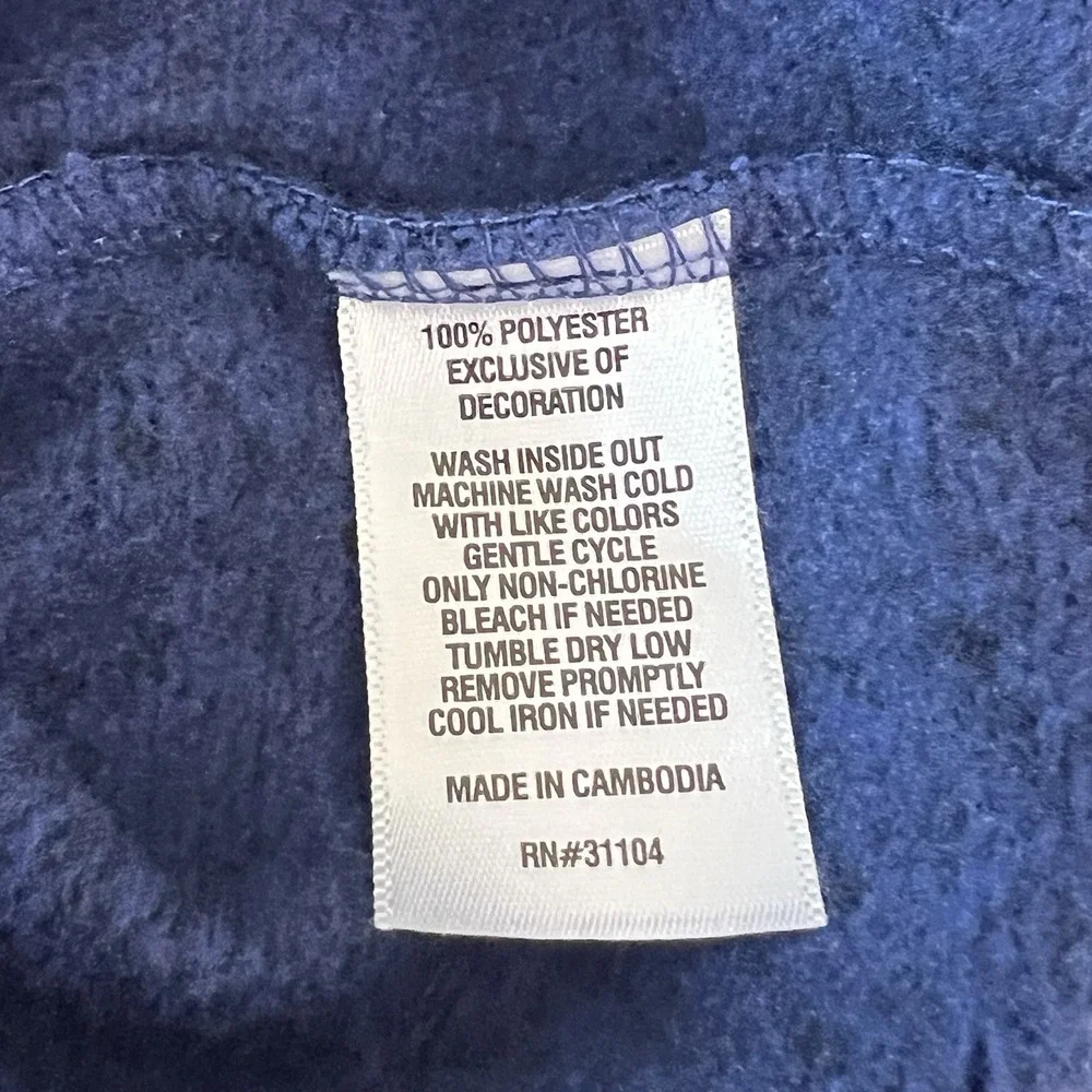 Crown & Ivy Men's 1/4 Zip Sweater‎ Size 2X Blue Black Pullover Layer
